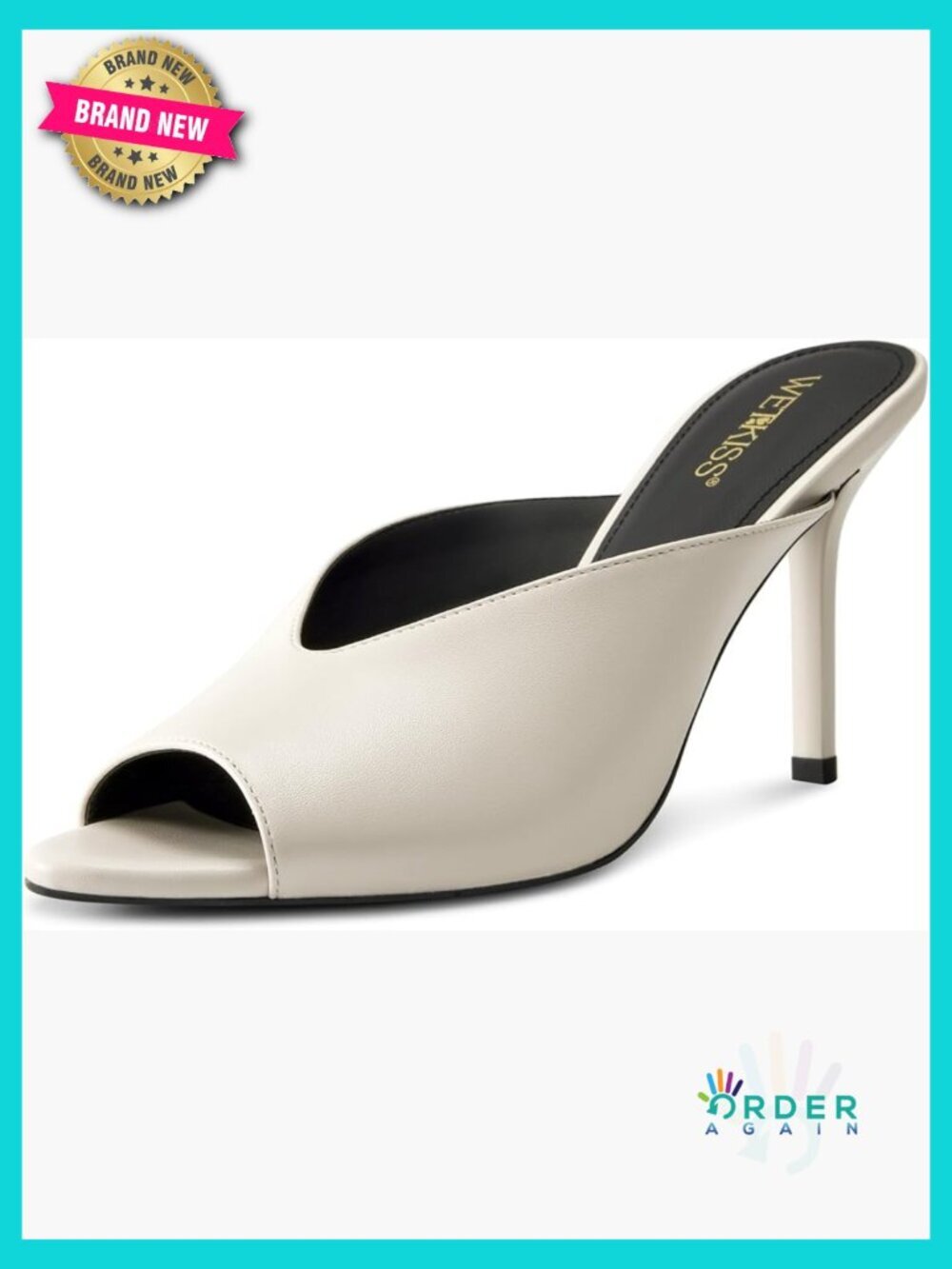 Stiletto Heel Mules Open Pointed Peep Toe Slip On Sexy Heeled Party Dressy Prom